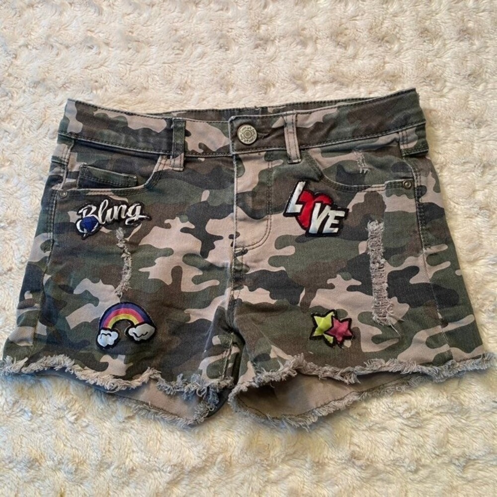 OVS Girls Camo Shorts Size 10 11 Years (Bx 3)